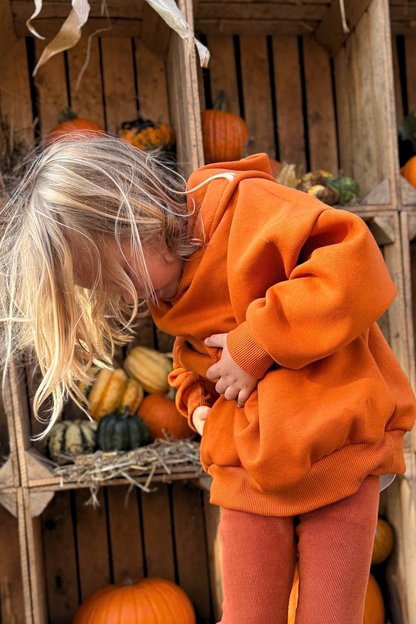bluza dziecięca- WARM HOODIE orange