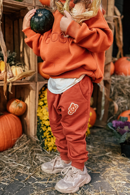 spodnie dziecięce- WARM PANTS orange