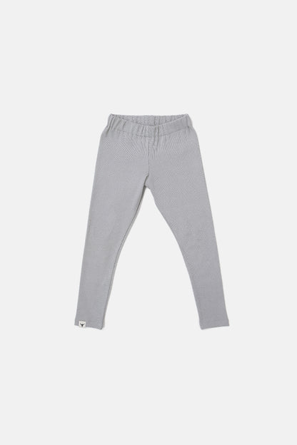 getry dziecięce - RIBBED LEGGINS gray