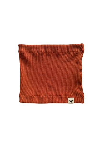 komin dziecięcy- RIBBING TUBE dark orange