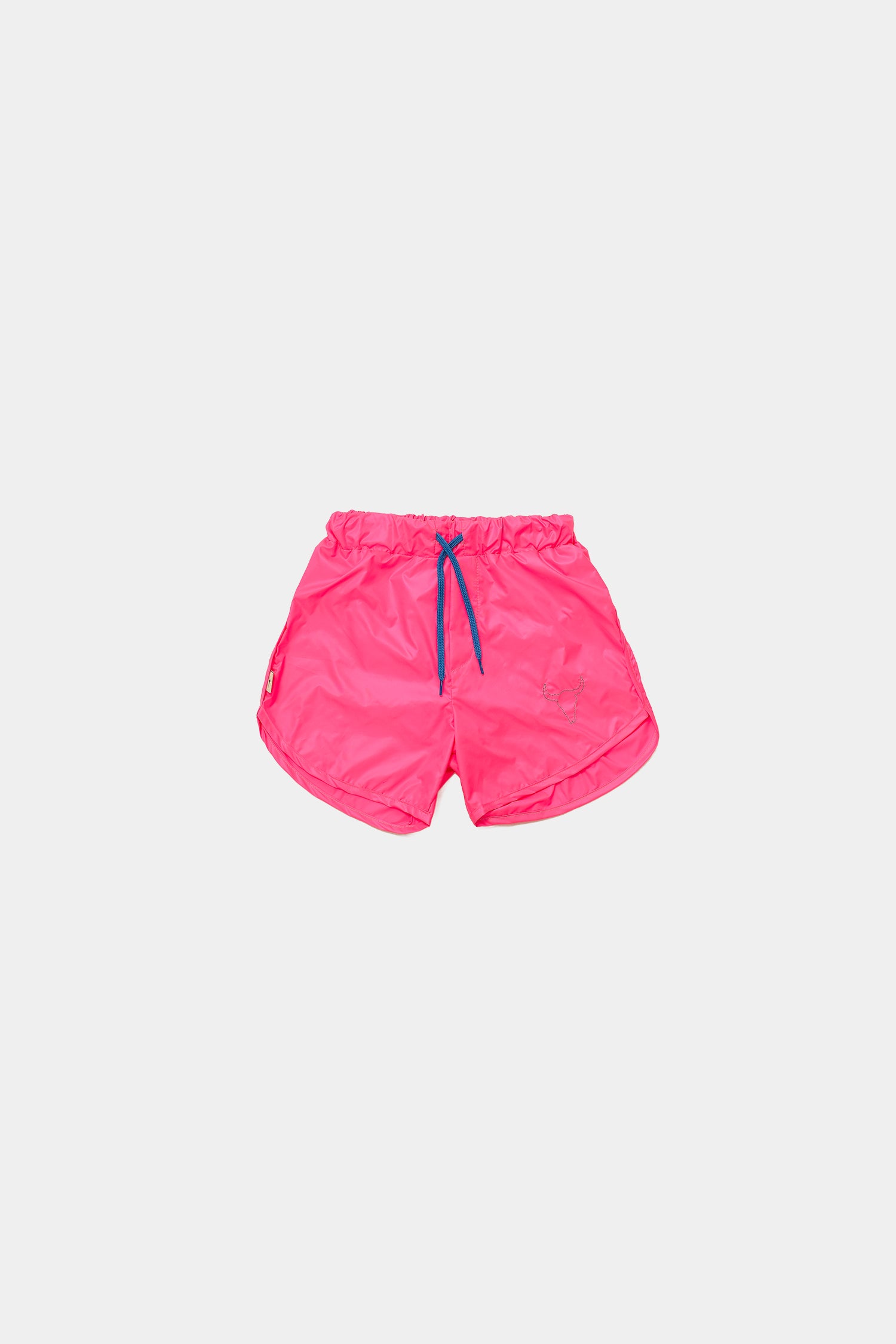 szorty kąpielowe dziecięce - NEON PINK SWIM SHORTS