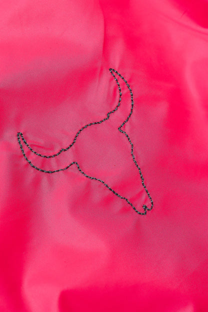 szorty kąpielowe dziecięce - NEON PINK SWIM SHORTS