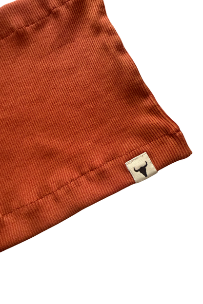 komin dziecięcy- RIBBING TUBE dark orange