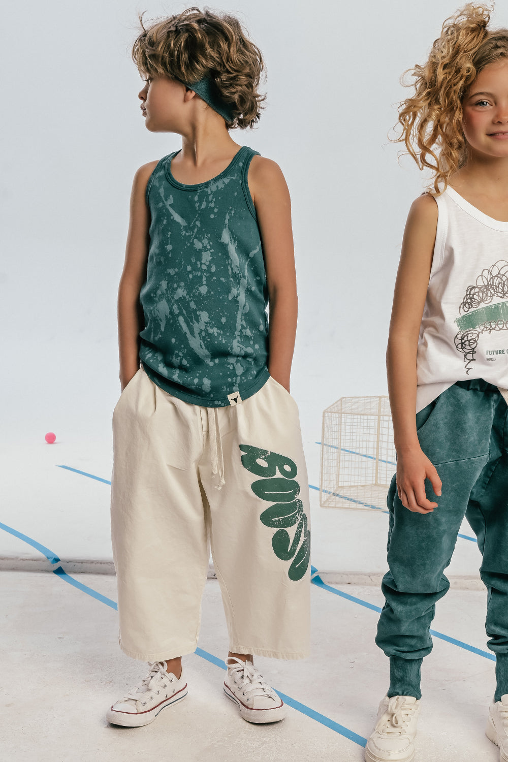 spodnie dziecięce - IVORY CULOTES PANTS
