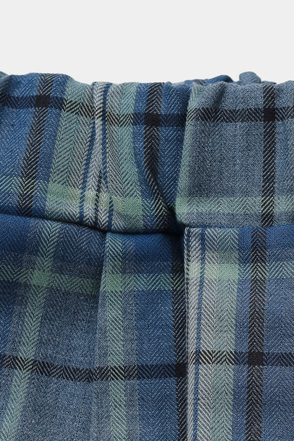 szorty dziecięce - CHECKED SHORTS blue/mint