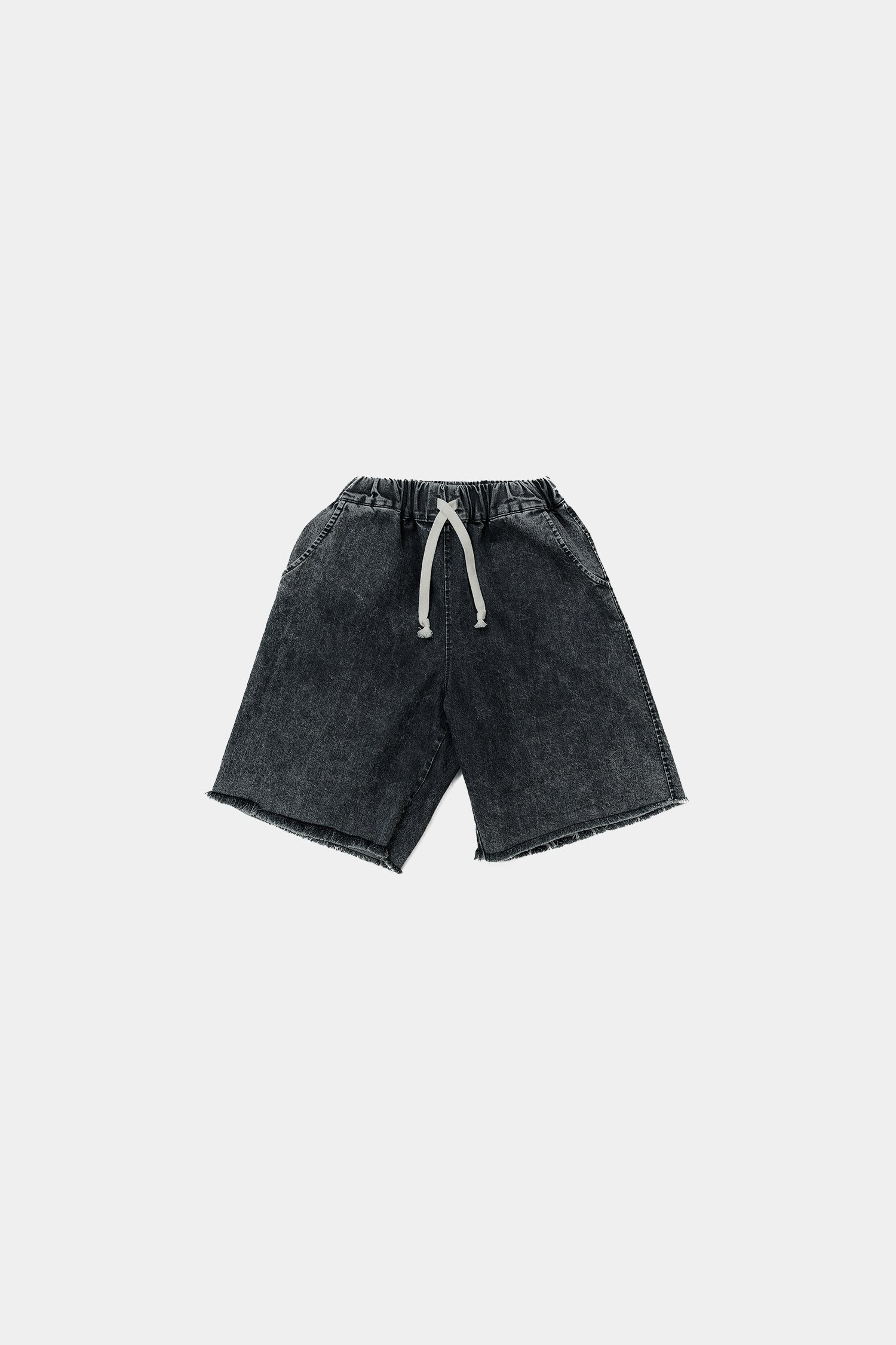 szorty dziecięce - JEANS SHORTS GRAPHITE