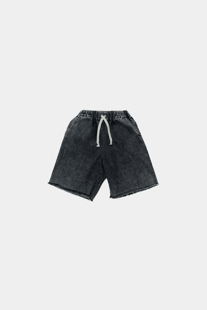 szorty dziecięce - JEANS SHORTS GRAPHITE