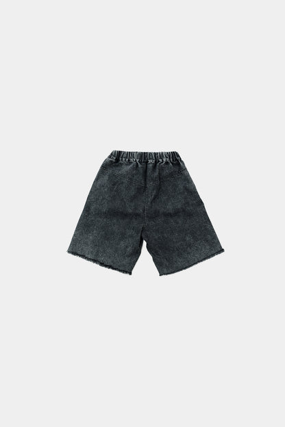 szorty dziecięce - JEANS SHORTS GRAPHITE