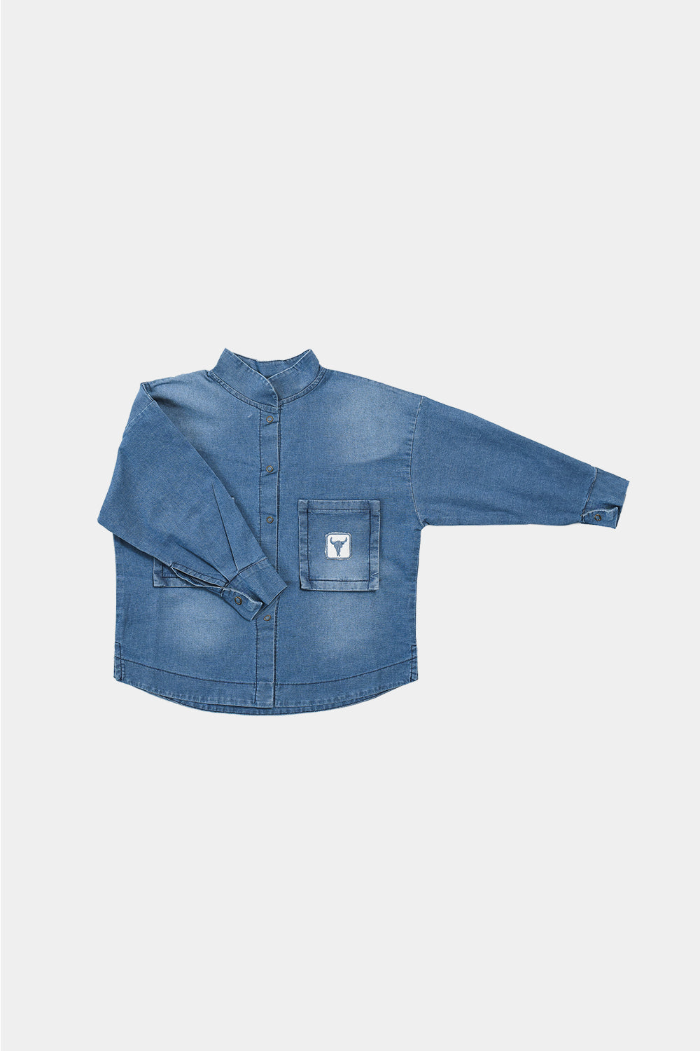 koszula dziecięca- DENIM BISON OVERSHIRT blue