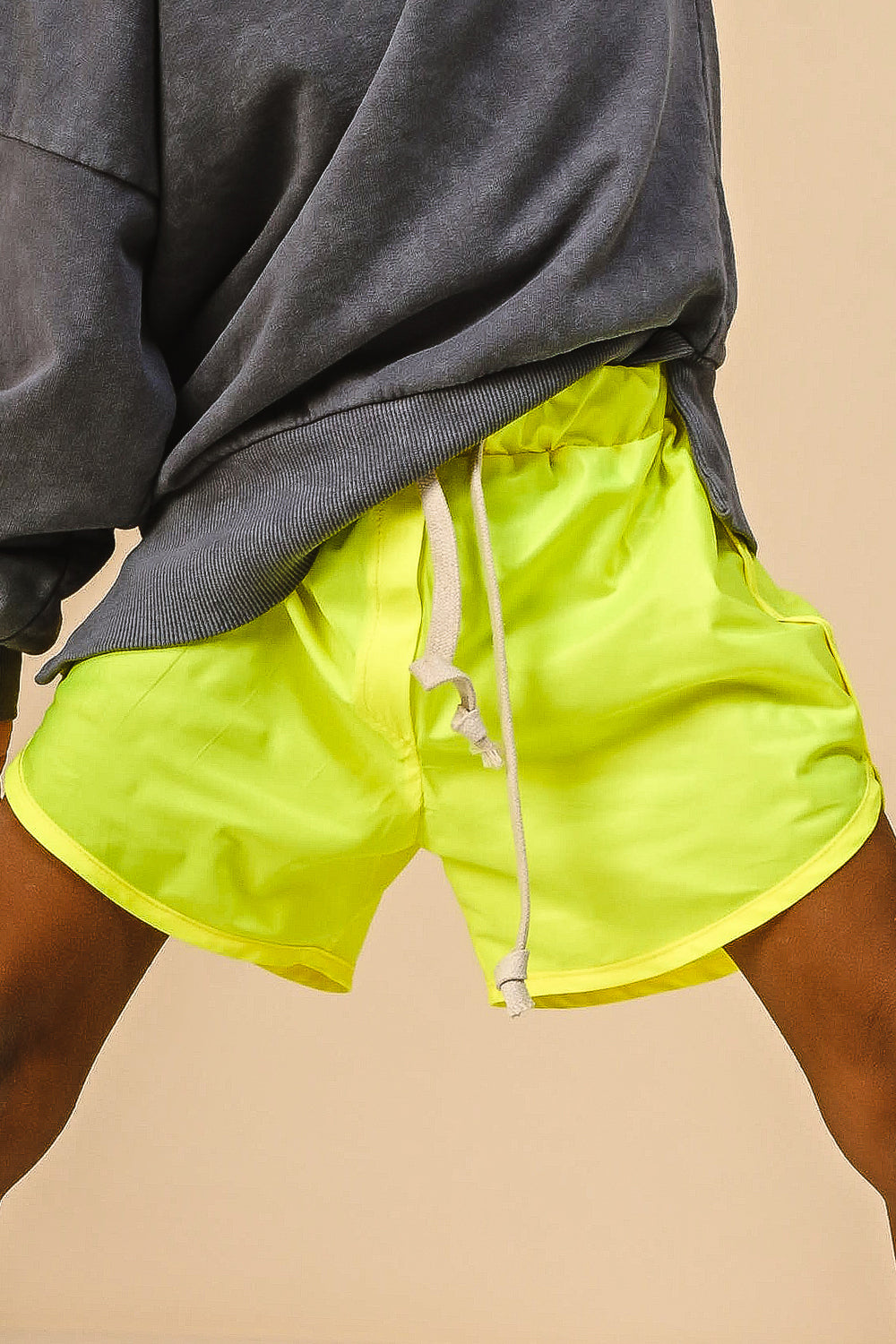 szorty dziecięce - SWIM SHORTS neon yellow