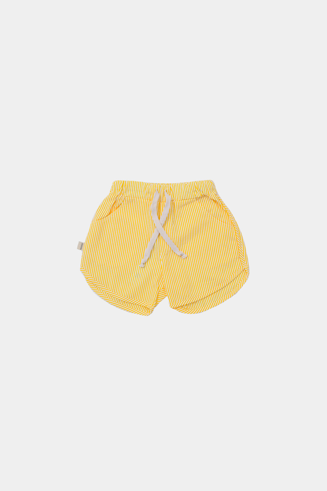 szorty dziecięce - SAND STRIPED SHORTS ecru/banana
