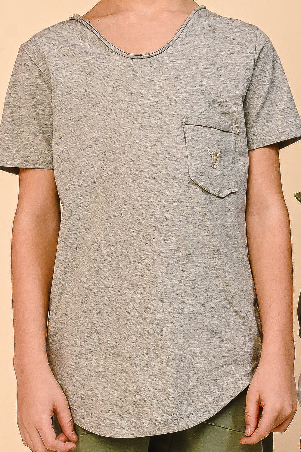 koszulka dziecięca- SIMPLE TEE gray marl