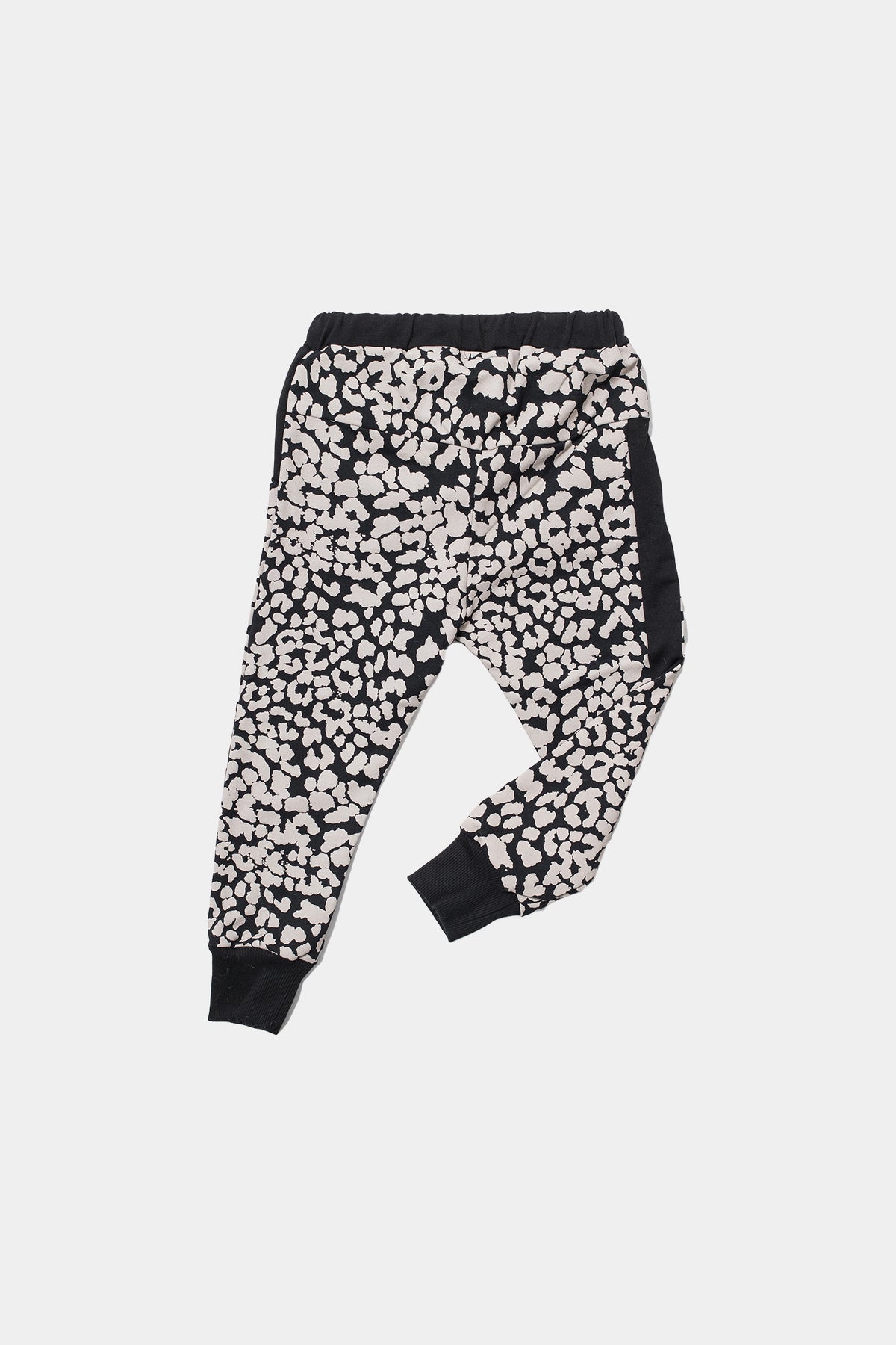 spodnie dziecięce- STRIPED PANTS PANTERA black/ecru