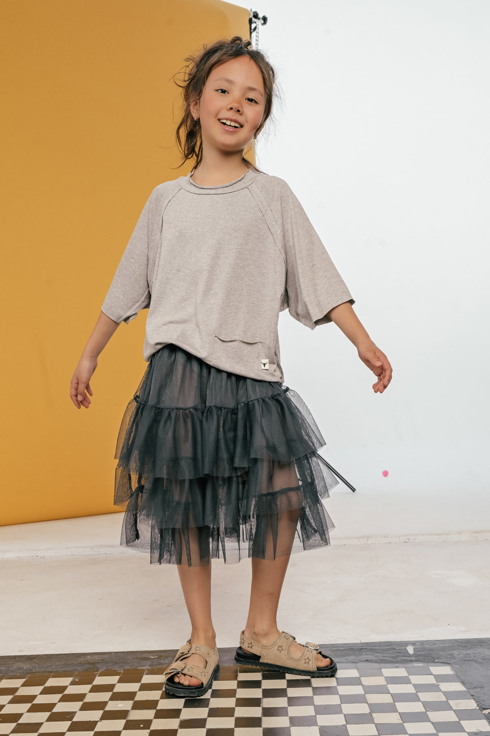 koszulka dziecięca- KNIT BEIGE TEE beige