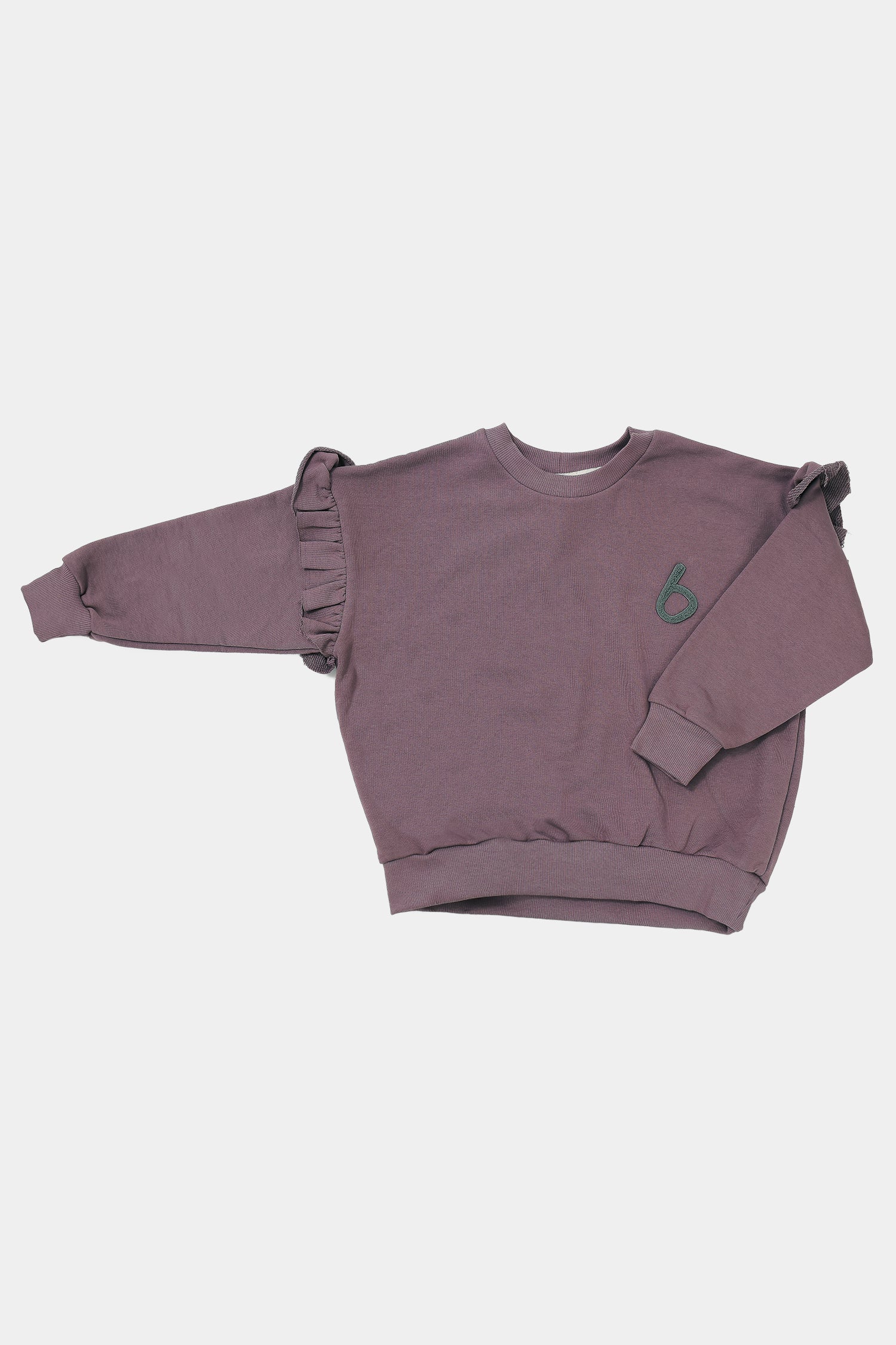 bluza dziecięca- FRILL PURPLE SWEATSHIRT