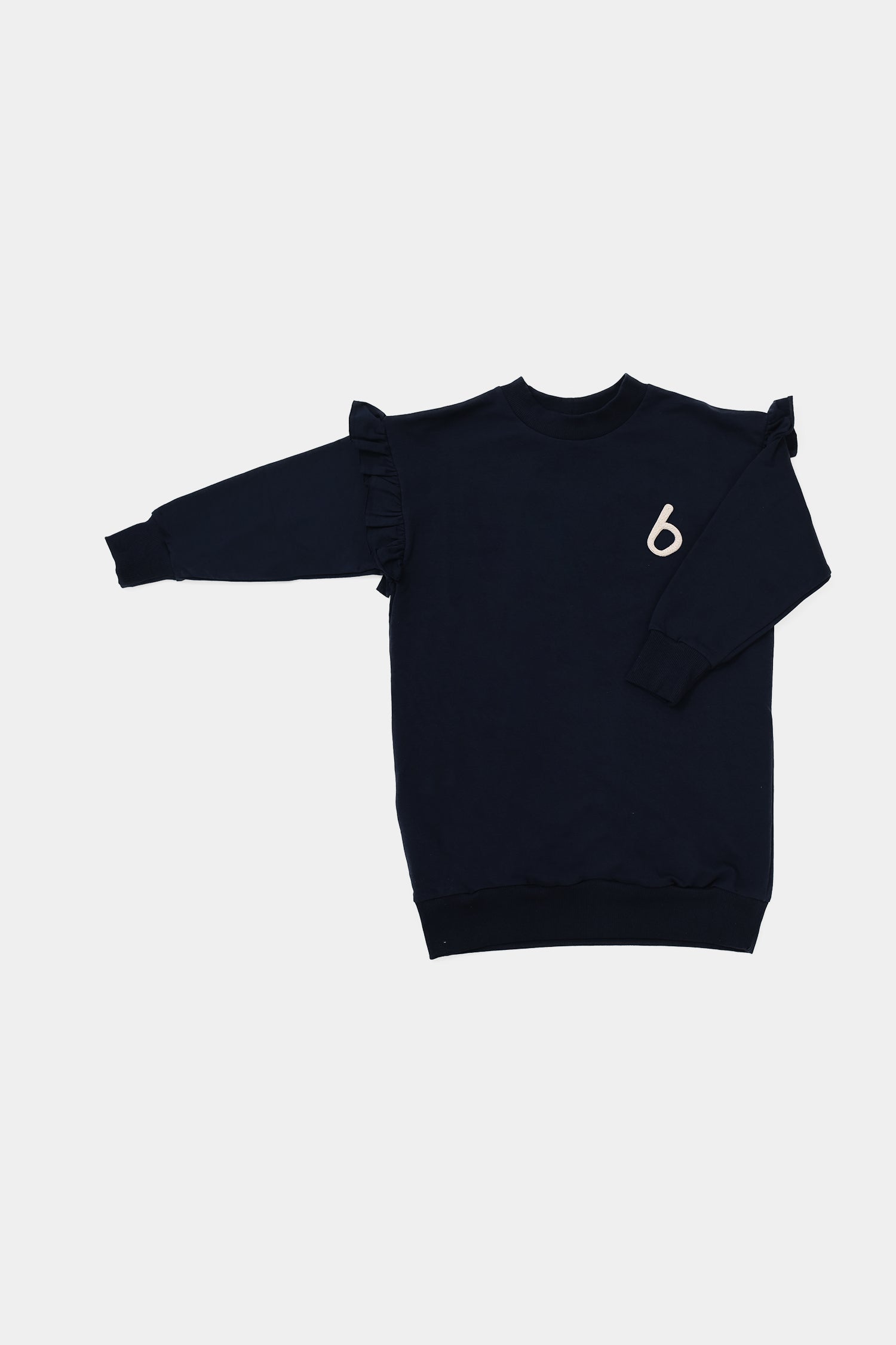 sukienka dziecięca- FRILL NAVY DRESS