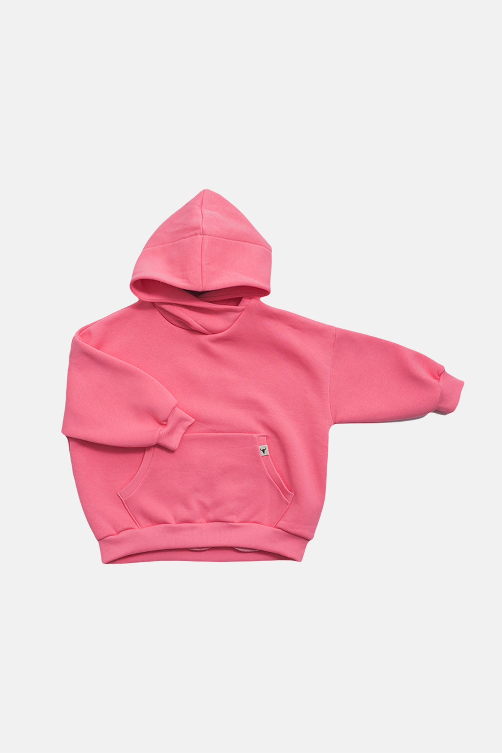 bluza dziecięca- OVERSIZE HOODIE neon pink