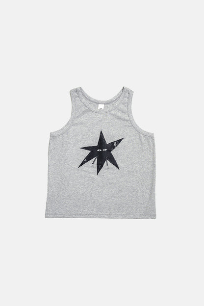 koszulka dziecięca- GRAY MARL TOP STAR gray marl/ black star