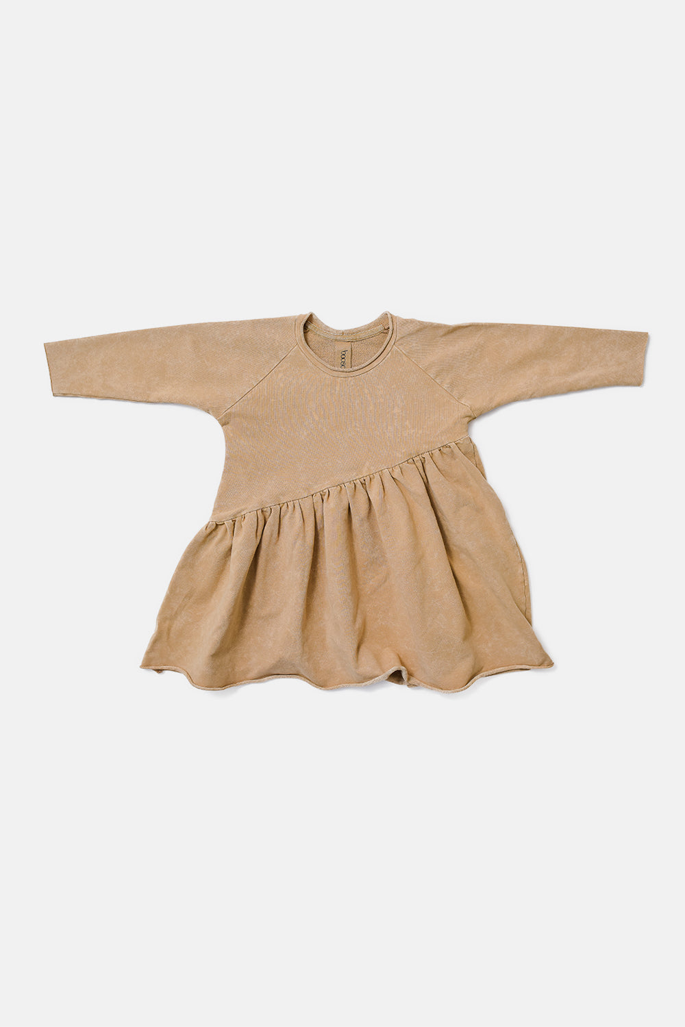 sukienka dziecięca- BEVEL DRESS vintage camel