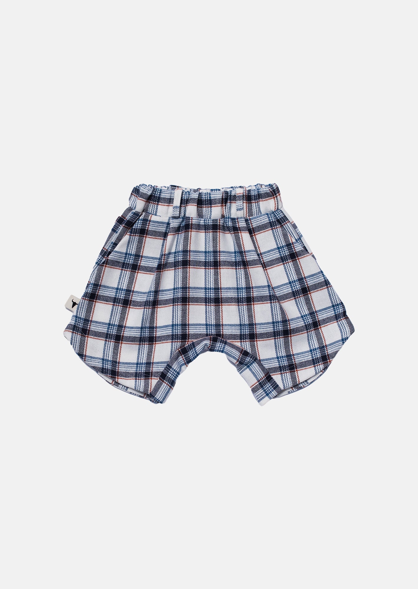 szorty dziecięce- BIG GRILLE SHORTS ecru blue orange