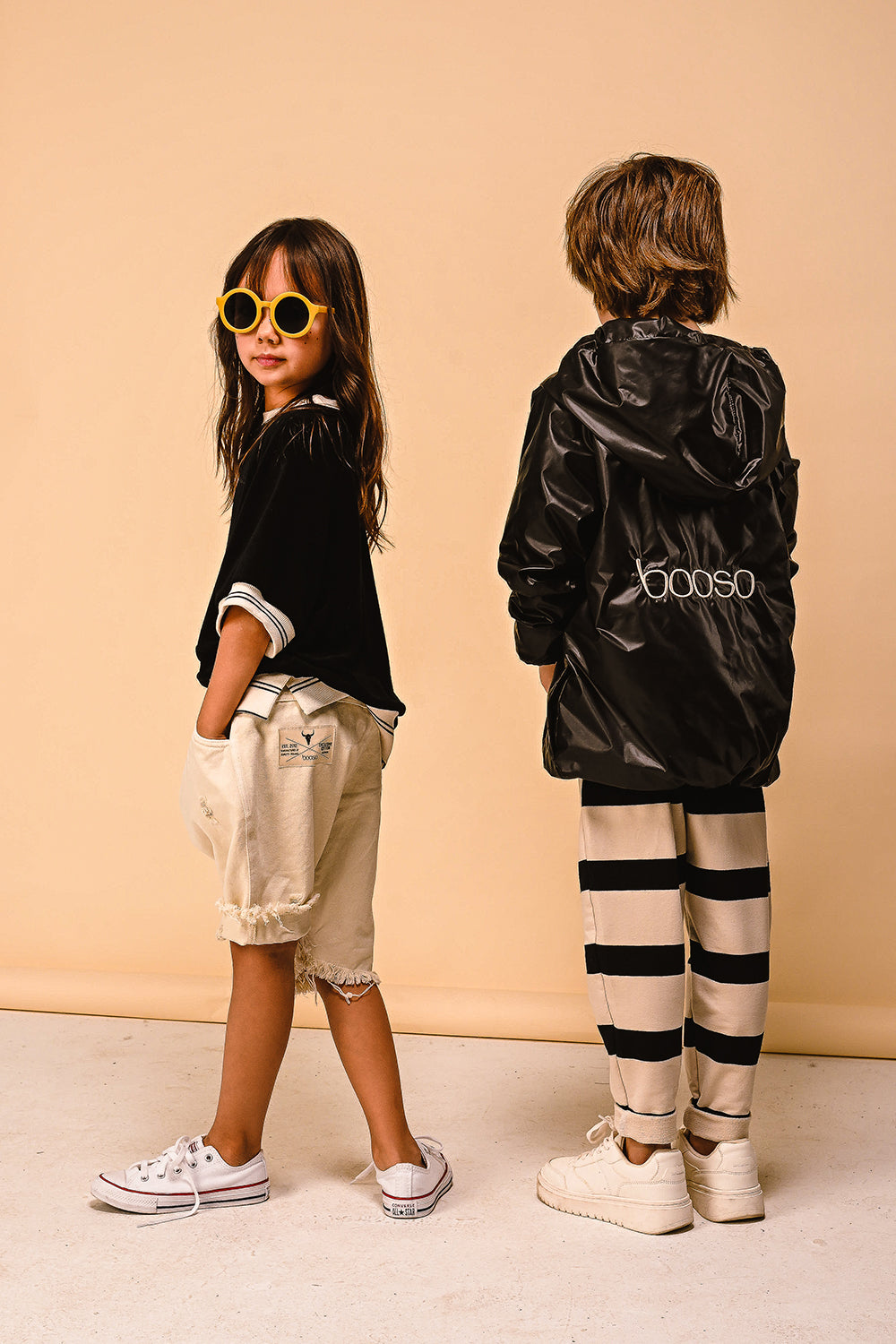 wiosenna kurtka dziecięca- WIND COAT black