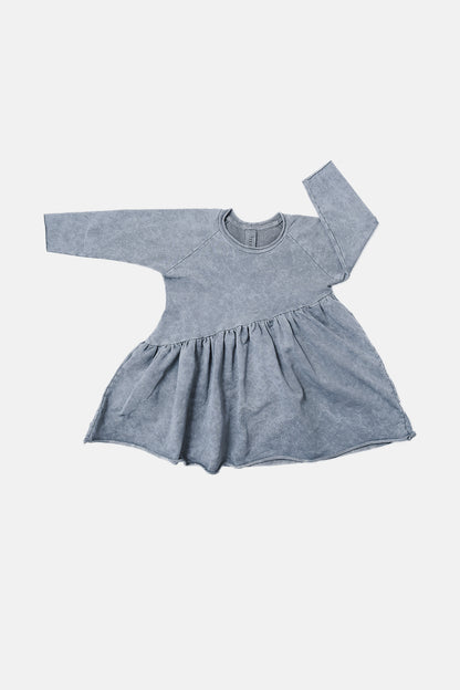 sukienka dziecięca- BEVEL DRESS vintage olive