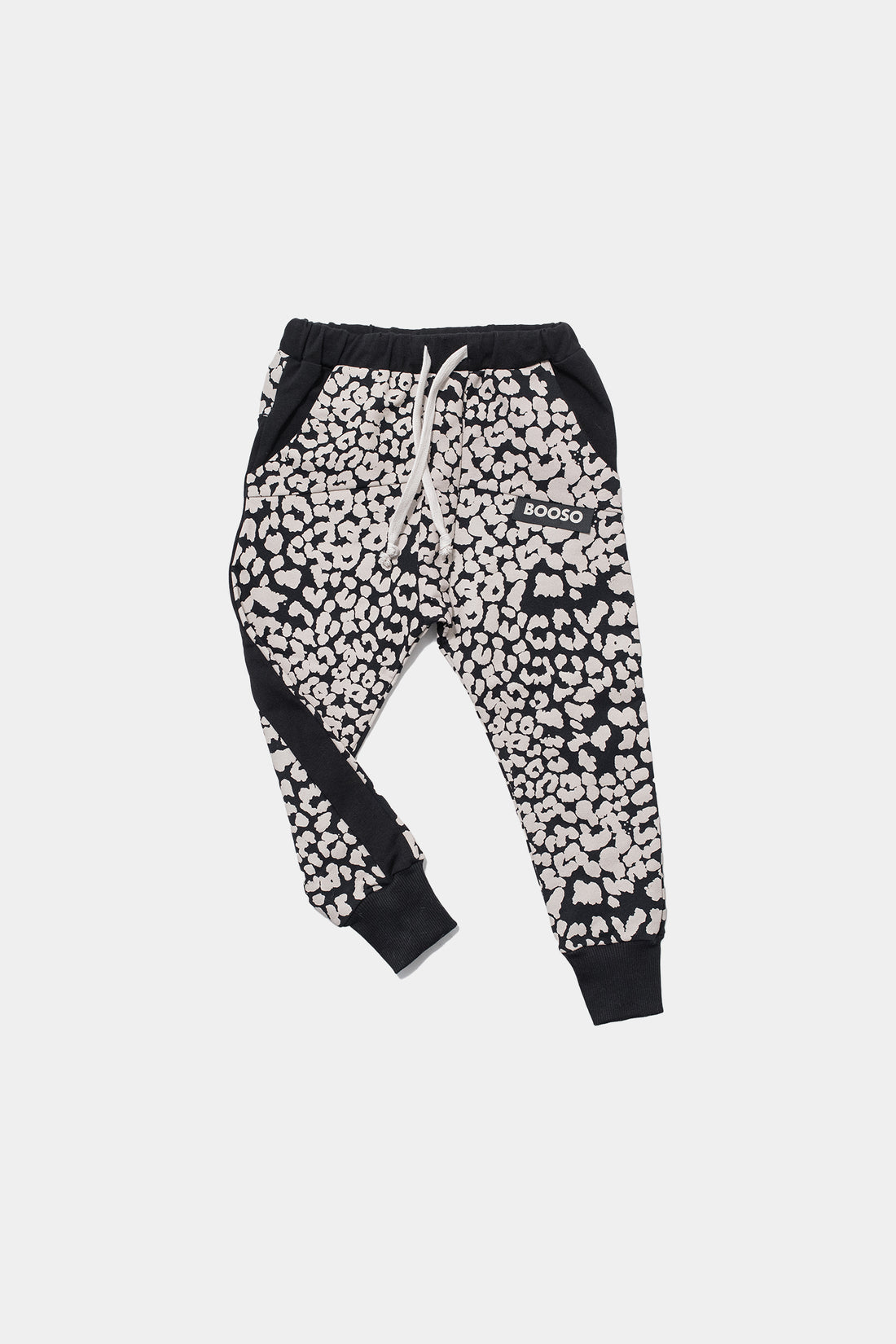 spodnie dziecięce- STRIPED PANTS PANTERA black/ecru