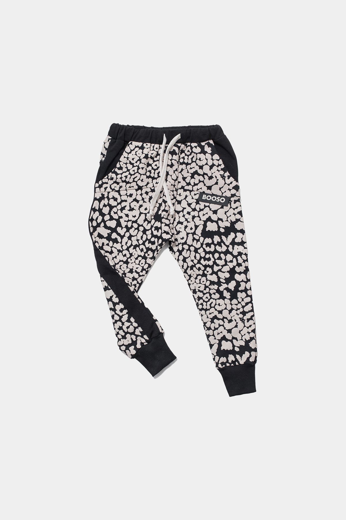 spodnie dziecięce- STRIPED PANTS PANTERA black/ecru