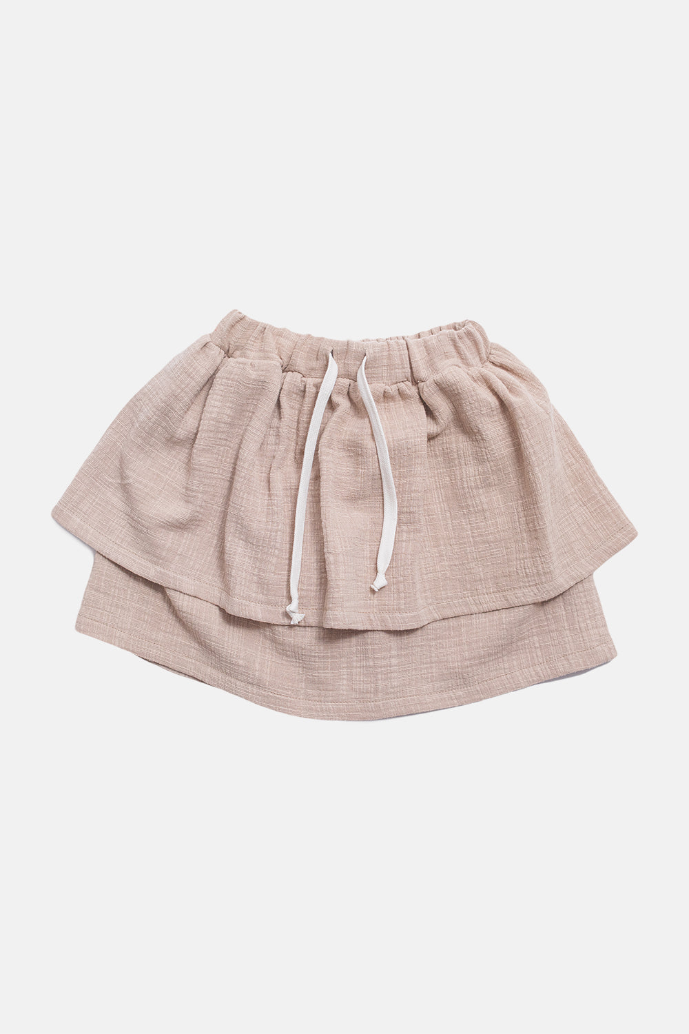 spódnica dziecięca - BEIGE WAVE SKIRT beige