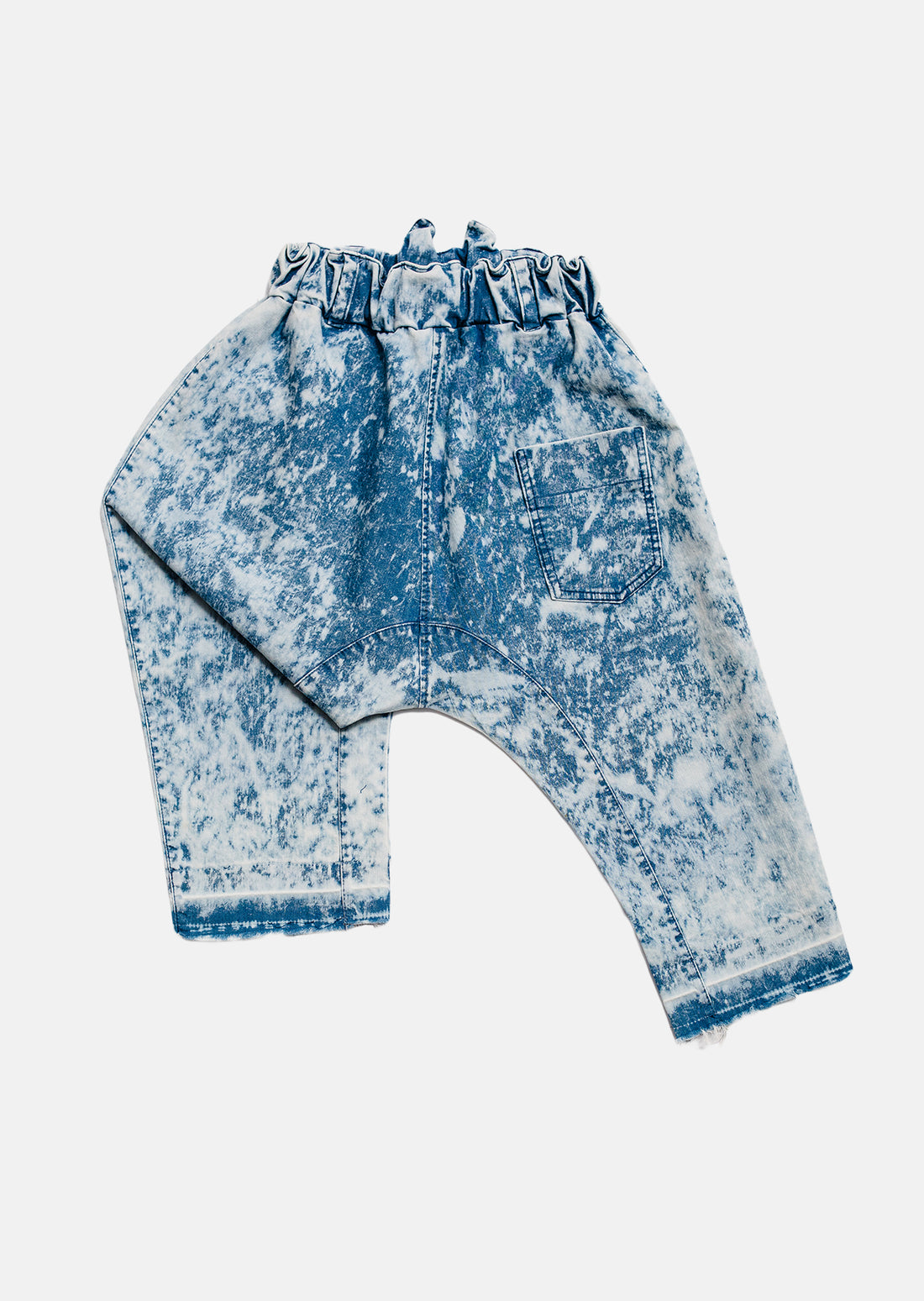 szorty dziecięce- JEANS ACID SHORTS blue