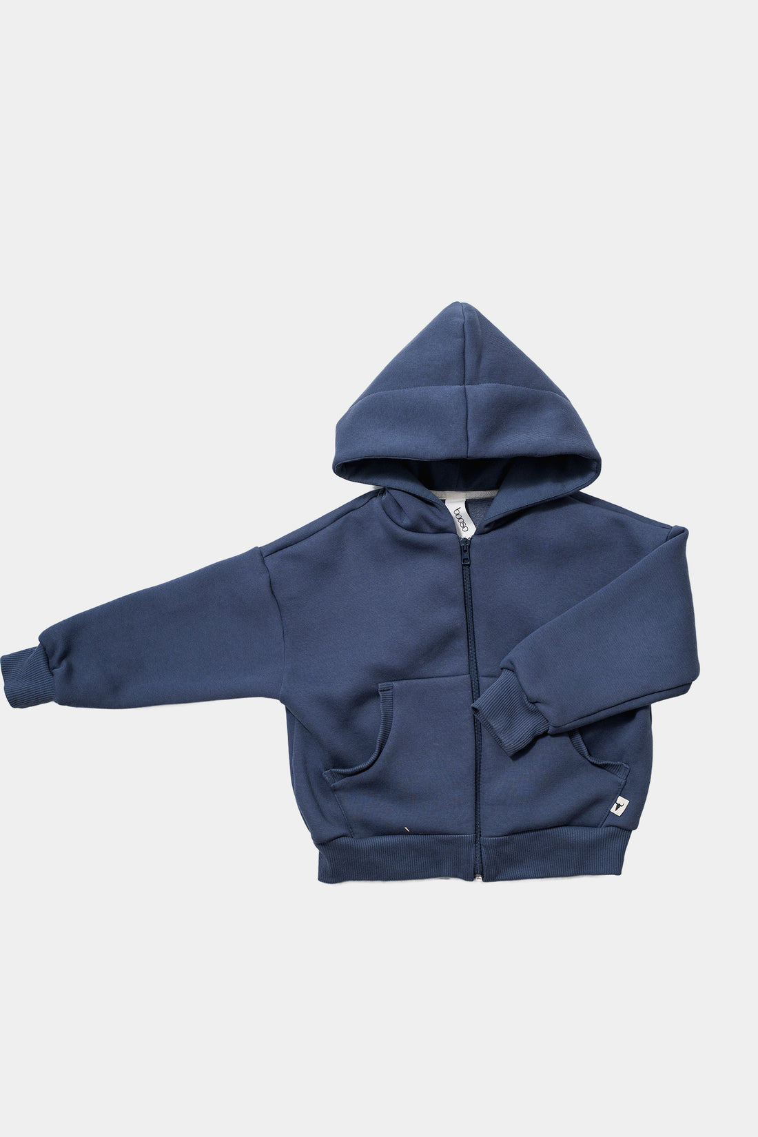 bluza dziecięca- WARM ZIP HOODIE indygo