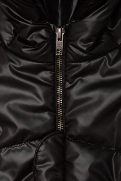 kurtka dziecięca- BLACK ZIP COAT