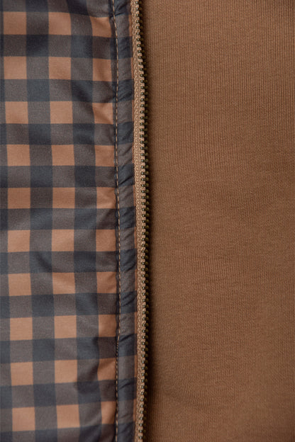 kurtka dziecięca- CAMEL WIDE CHECKED COAT