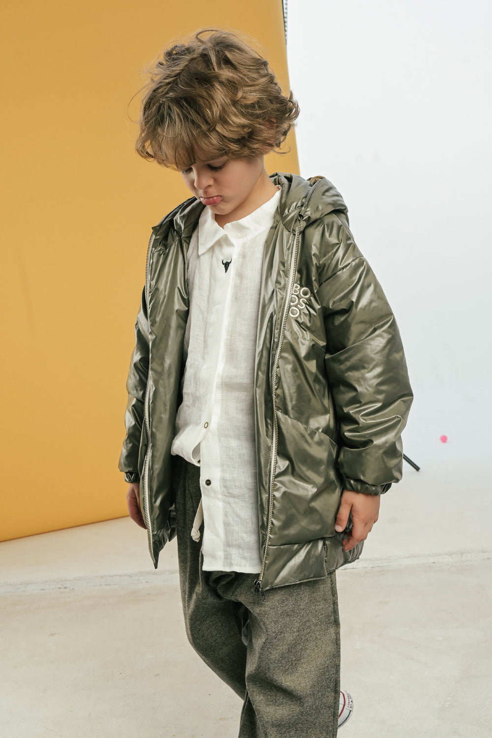 wiosenna kurtka dziecięca- KHAKI CLASSIC COAT