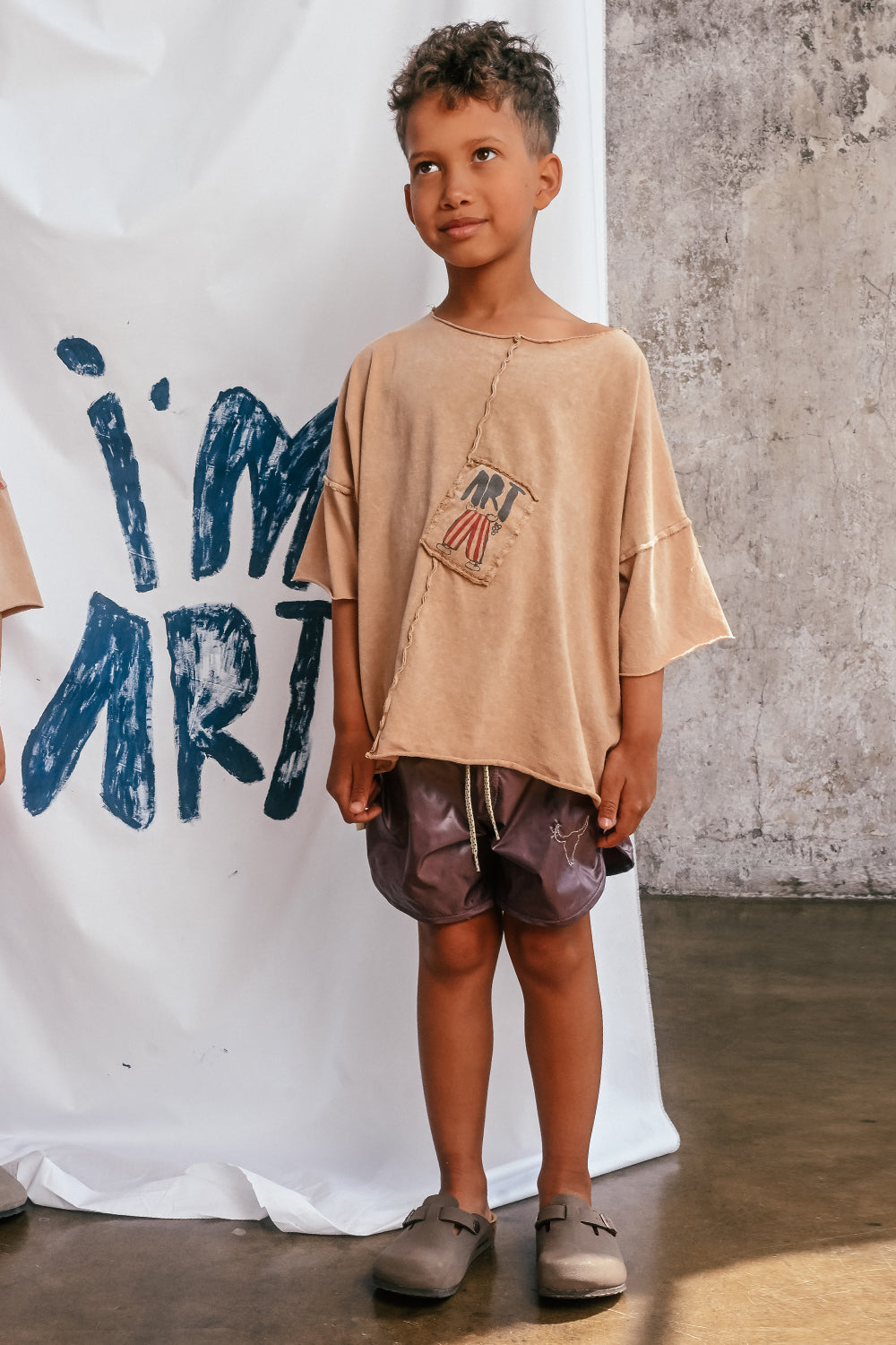 koszulka dziecięca- ART TEE BEIGE