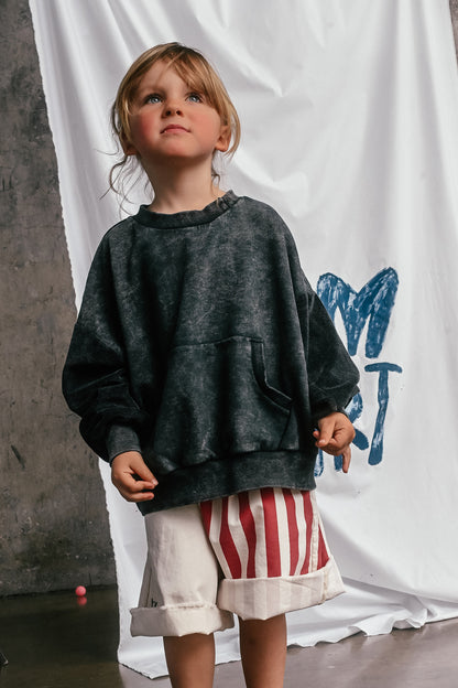 bluza dziecięca- DOUBLE SWEATSHIRT BLACK