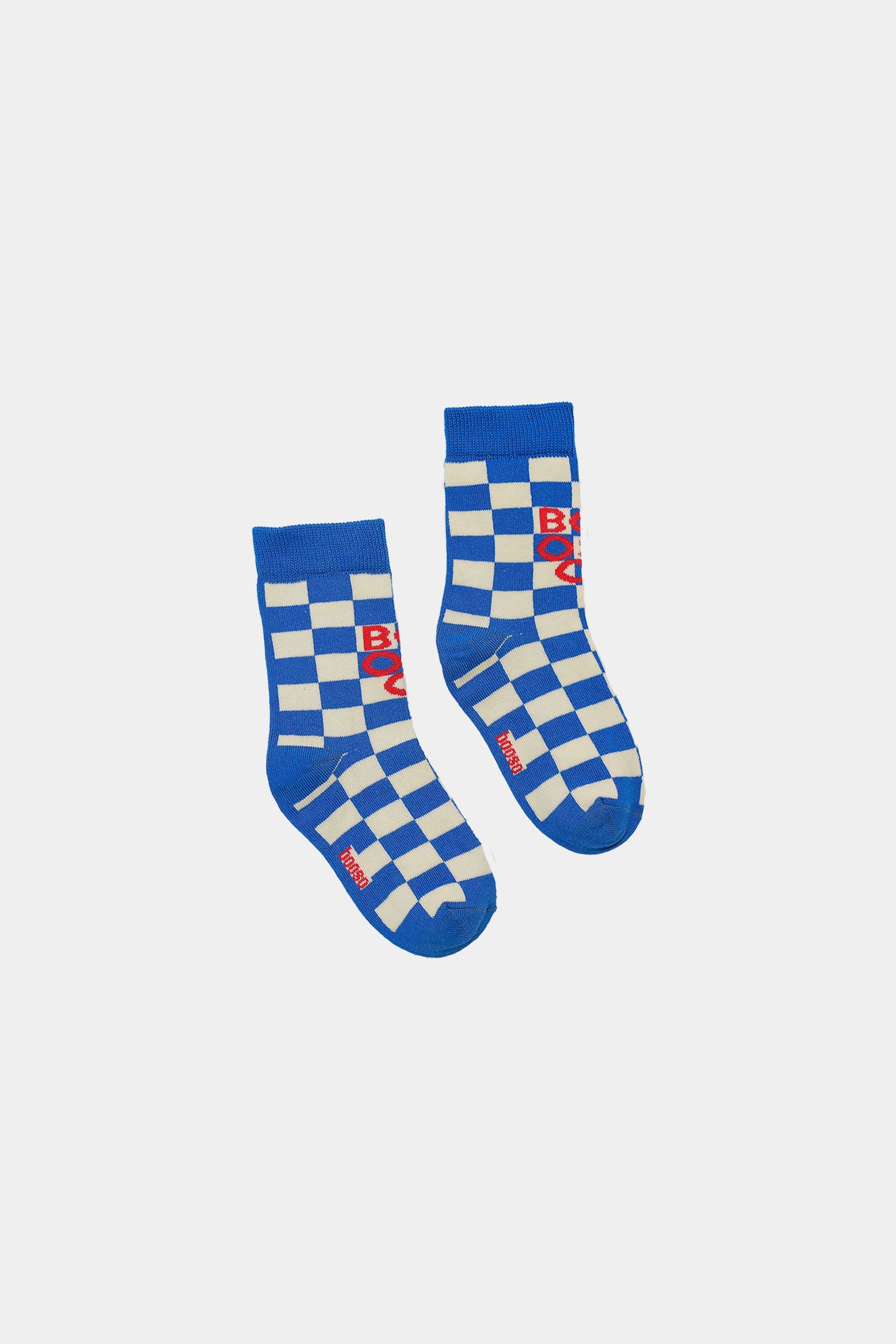 skarpety dziecięce - CHECKED CLASSIC SOCKS navy/ecru/red