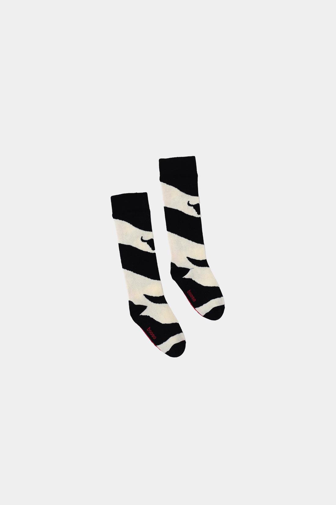 skarpety dziecięce - WAVE SOCKS black/ecru/red