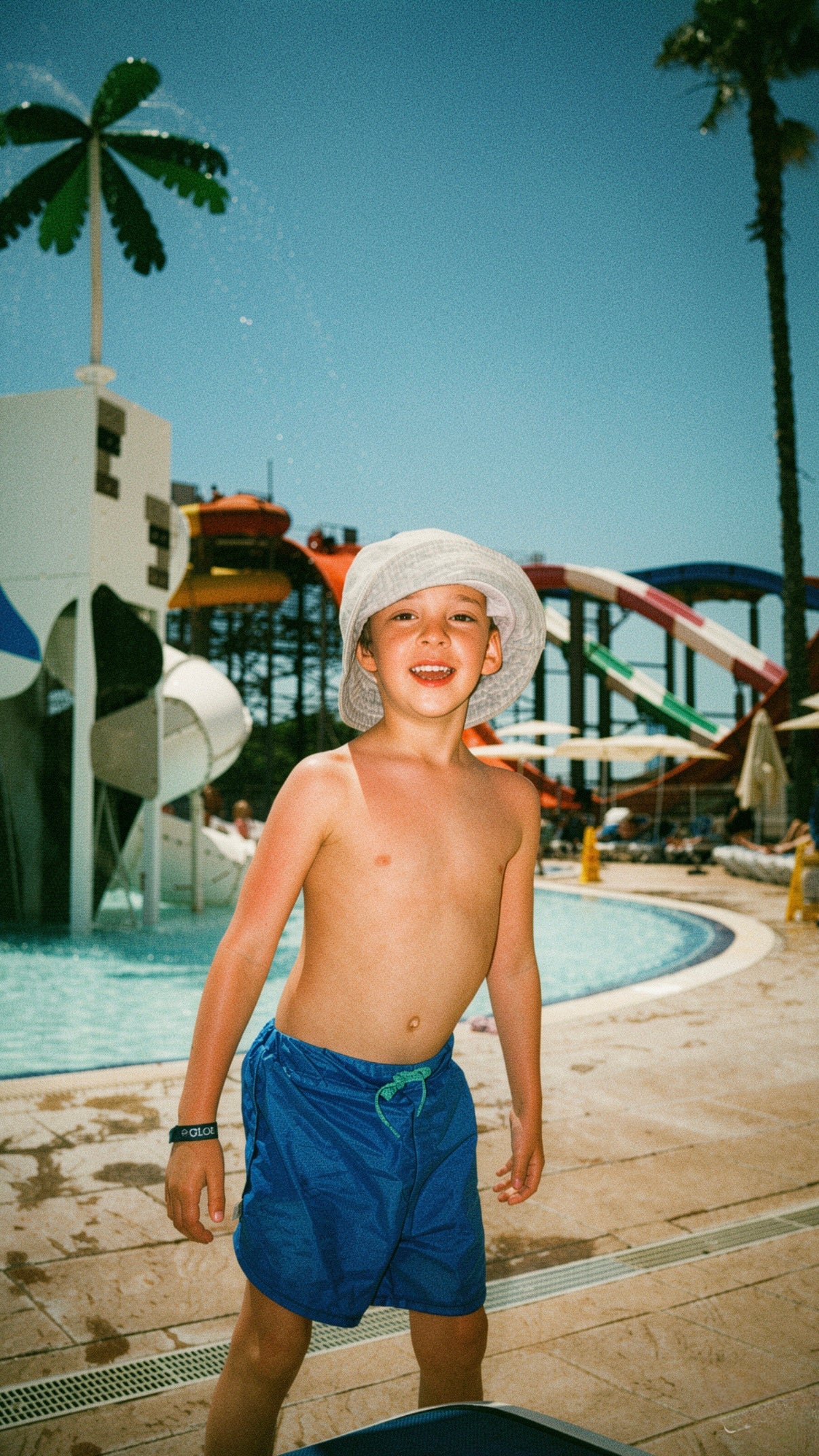 szorty kąpielowe dziecięce - BLUE SWIM SHORTS