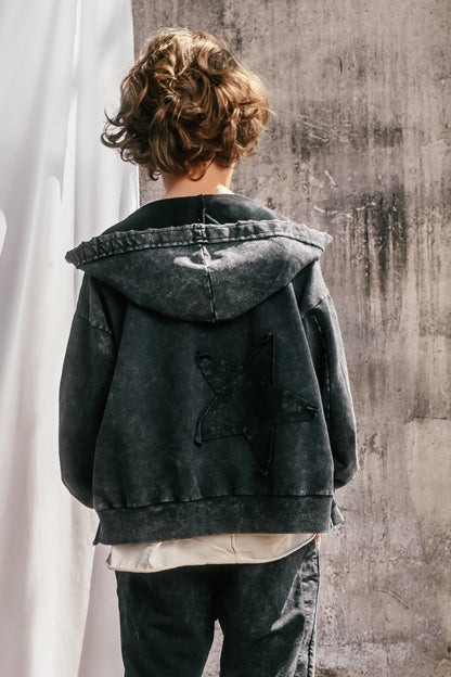 bluza dziecięca - ZIP STAR HOODIE