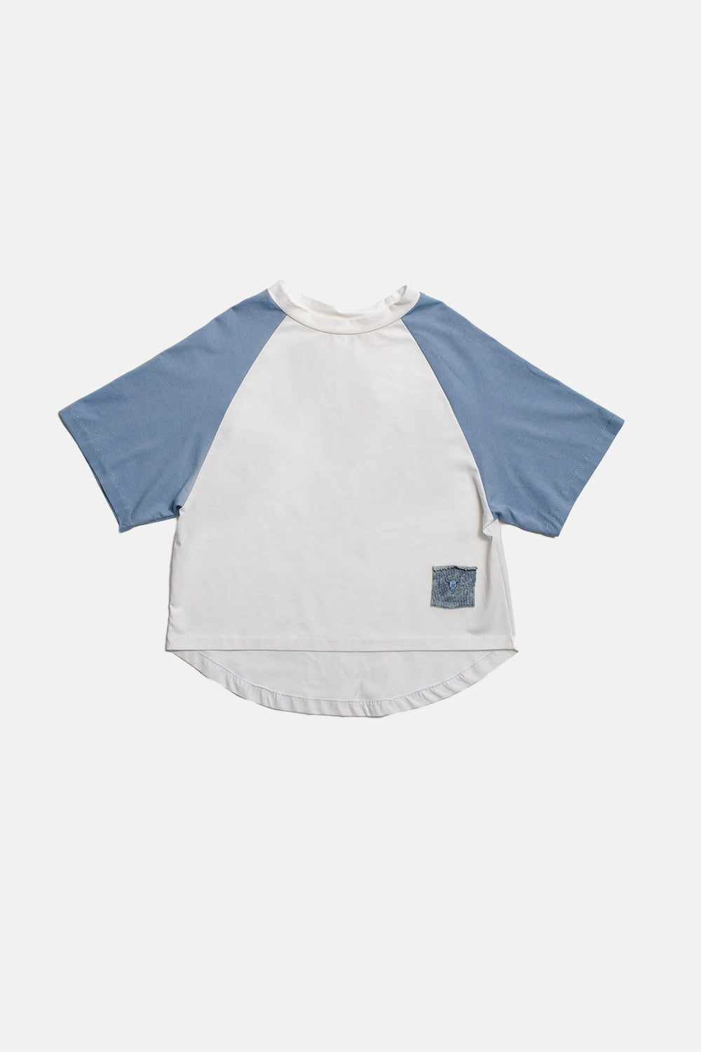 koszulka dziecięca-  DOUBLE TEE ecru/blue