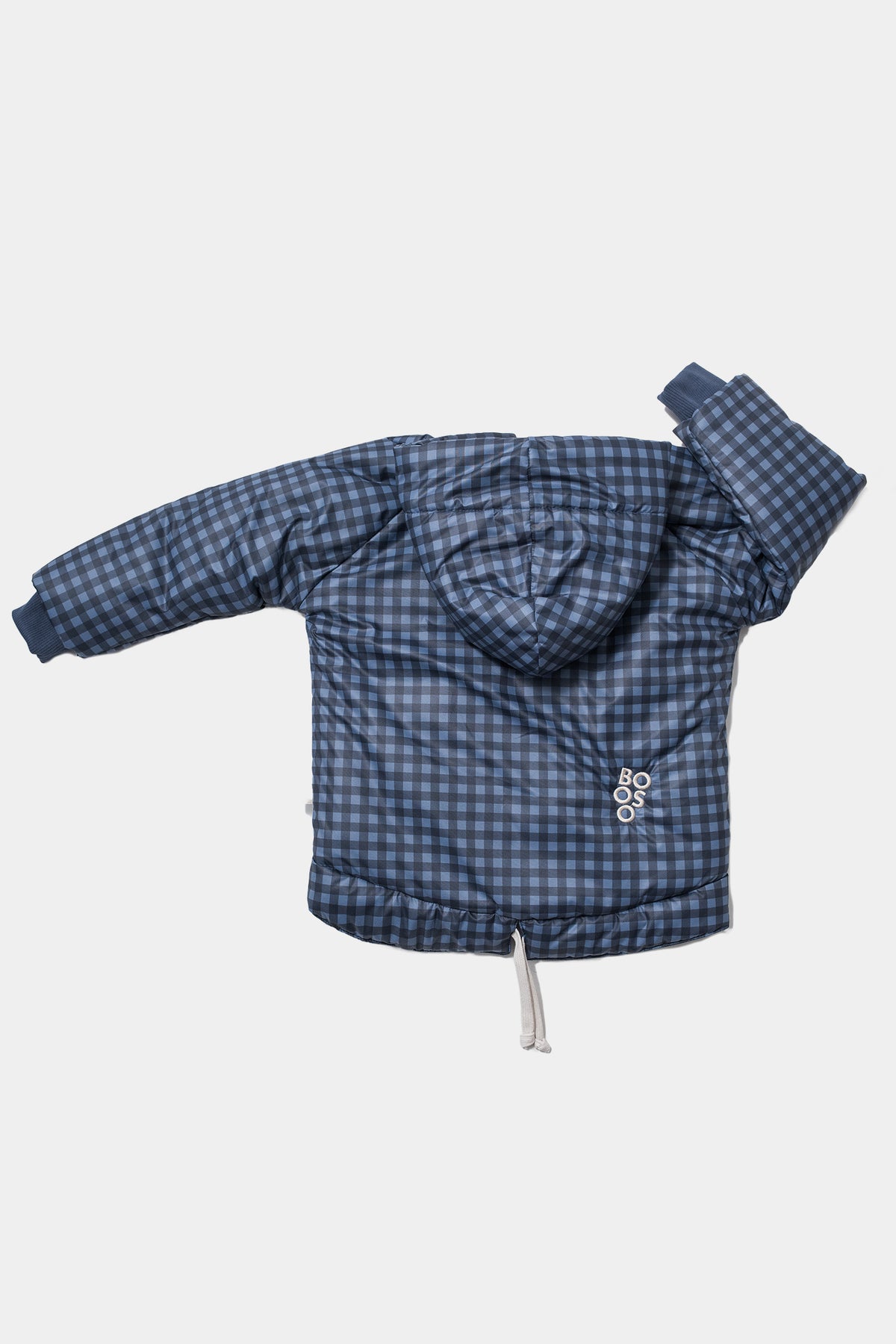 zimowa kurtka dziecięca- CHECKED CLASSIC COAT blue