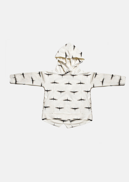 bluza dziecięca- CRANE HOODIE ecru