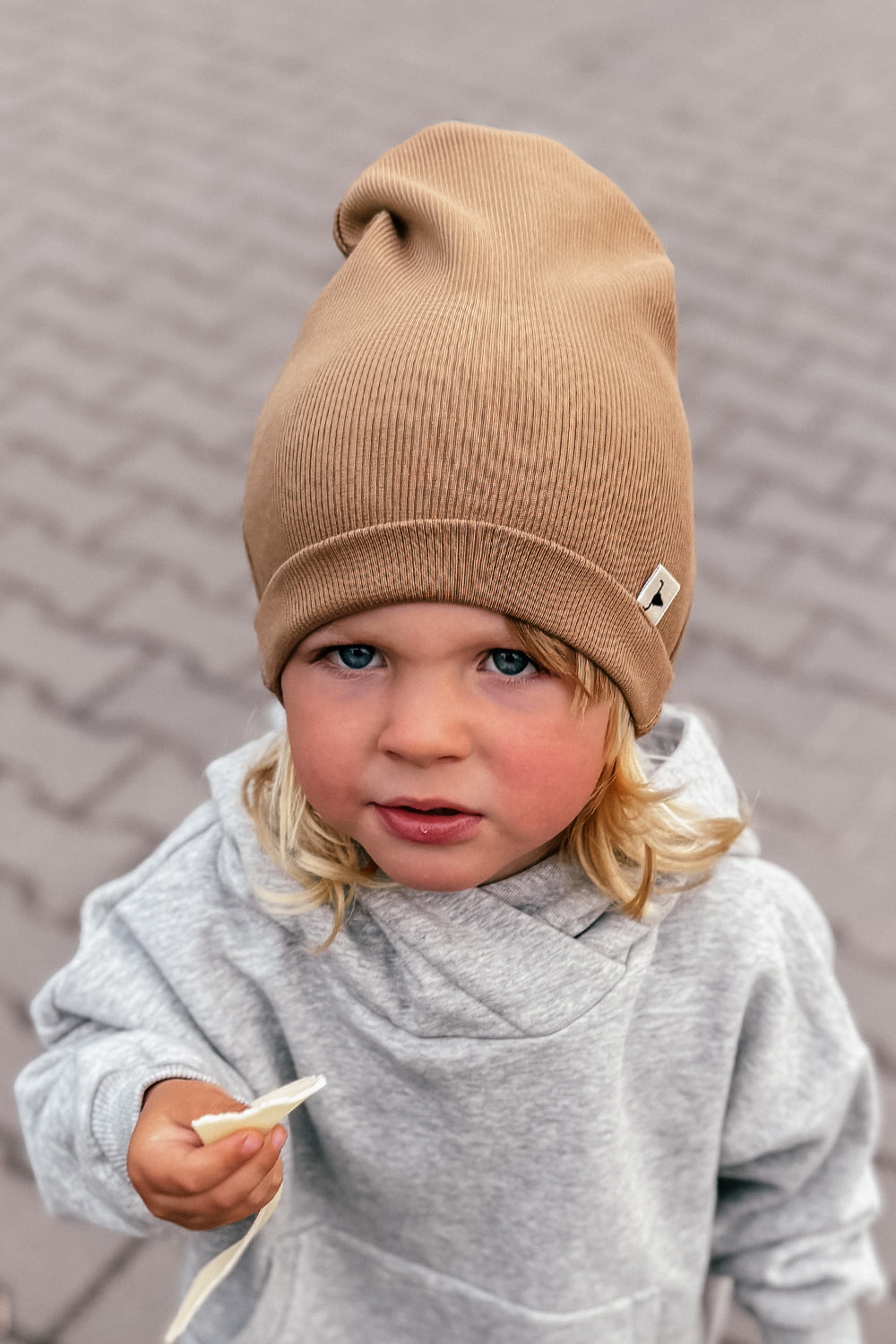 czapka dziecięca- RIBBING BEANIE camel