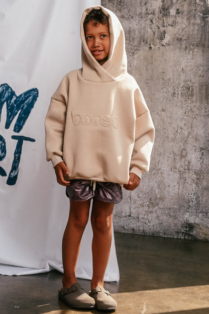 bluza dziecięca- WIDE HOODIE BEIGE