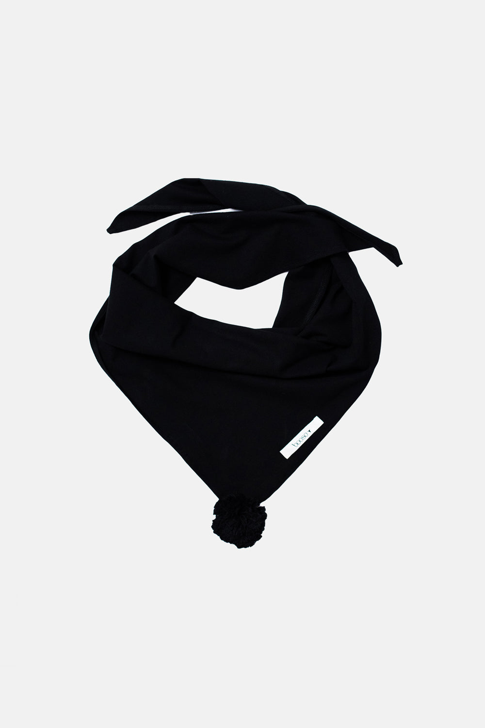 chusta dziecięca- POM POM SCARF black