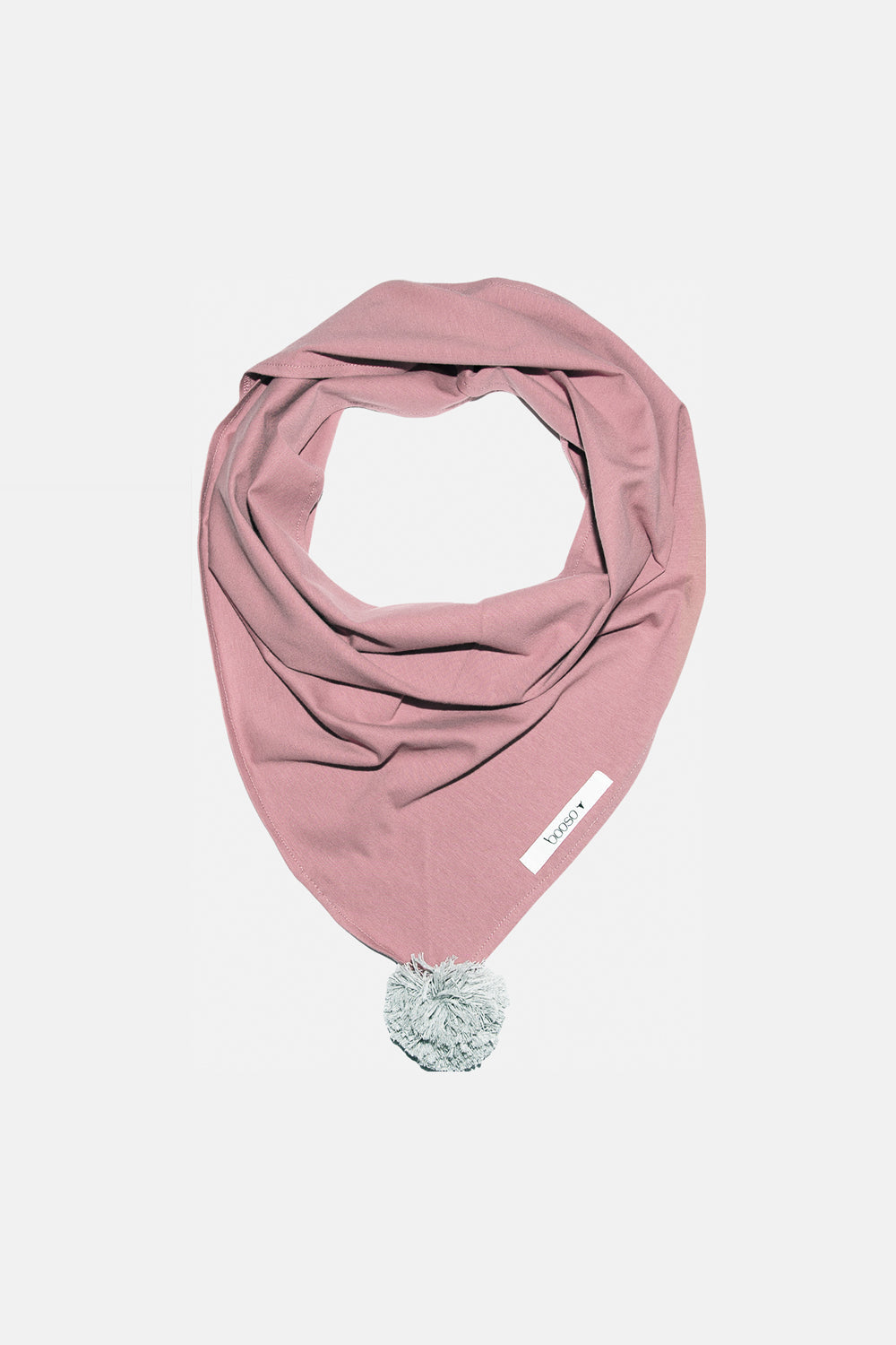 chusta dziecięca- POM POM SCARF dusty pink