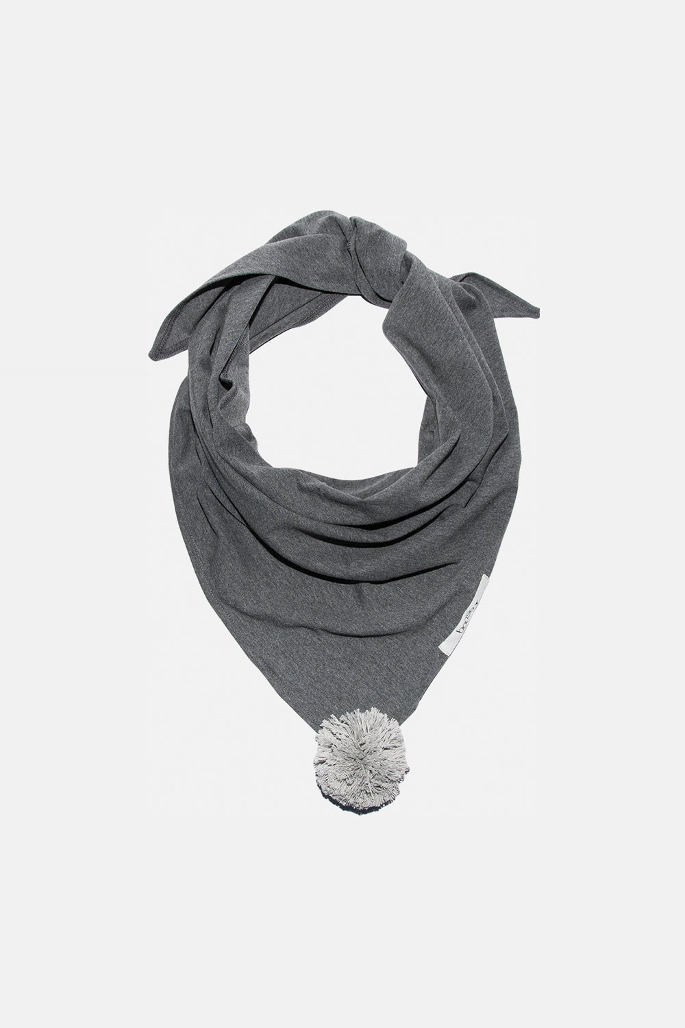 chusta dziecięca- POM POM SCARF dark melange