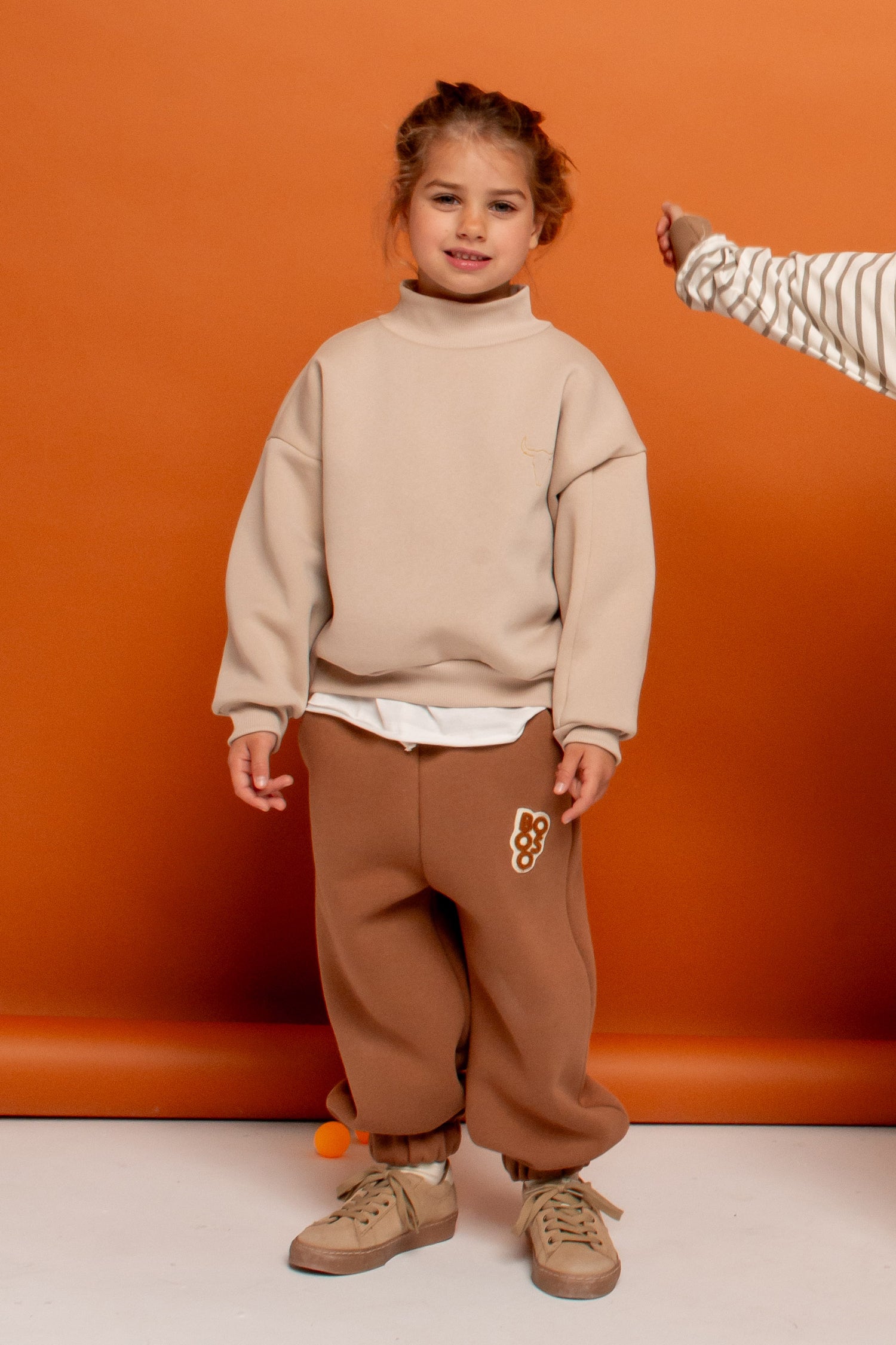 spodnie dziecięce- WIDE CAMEL PANTS