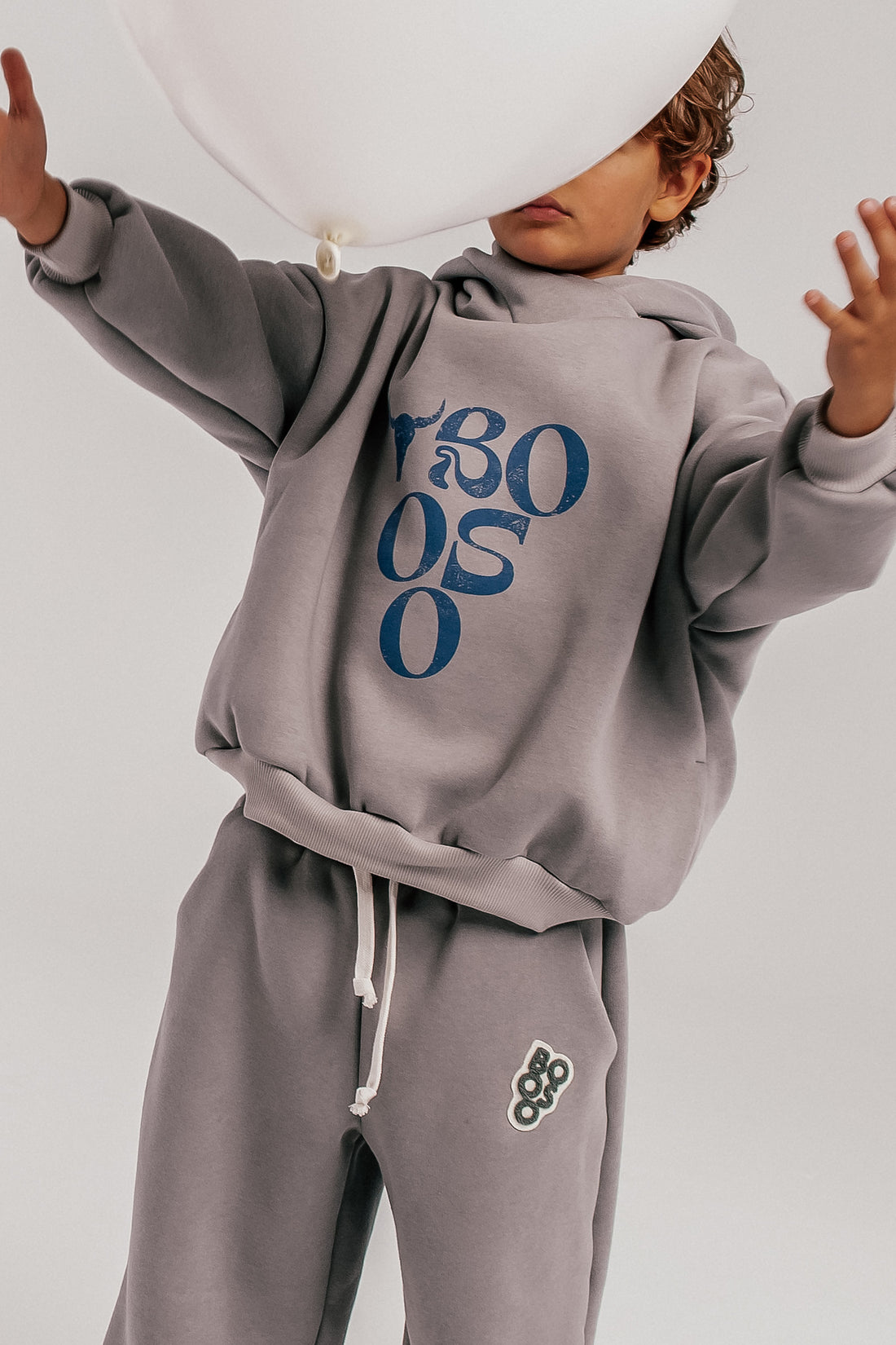 bluza dziecięca- WIDE GRAY HOODIE